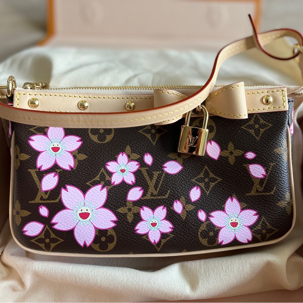Louis Vuitton x Murakami 2025 Pochette Accessoires Cherry Blossom Drop